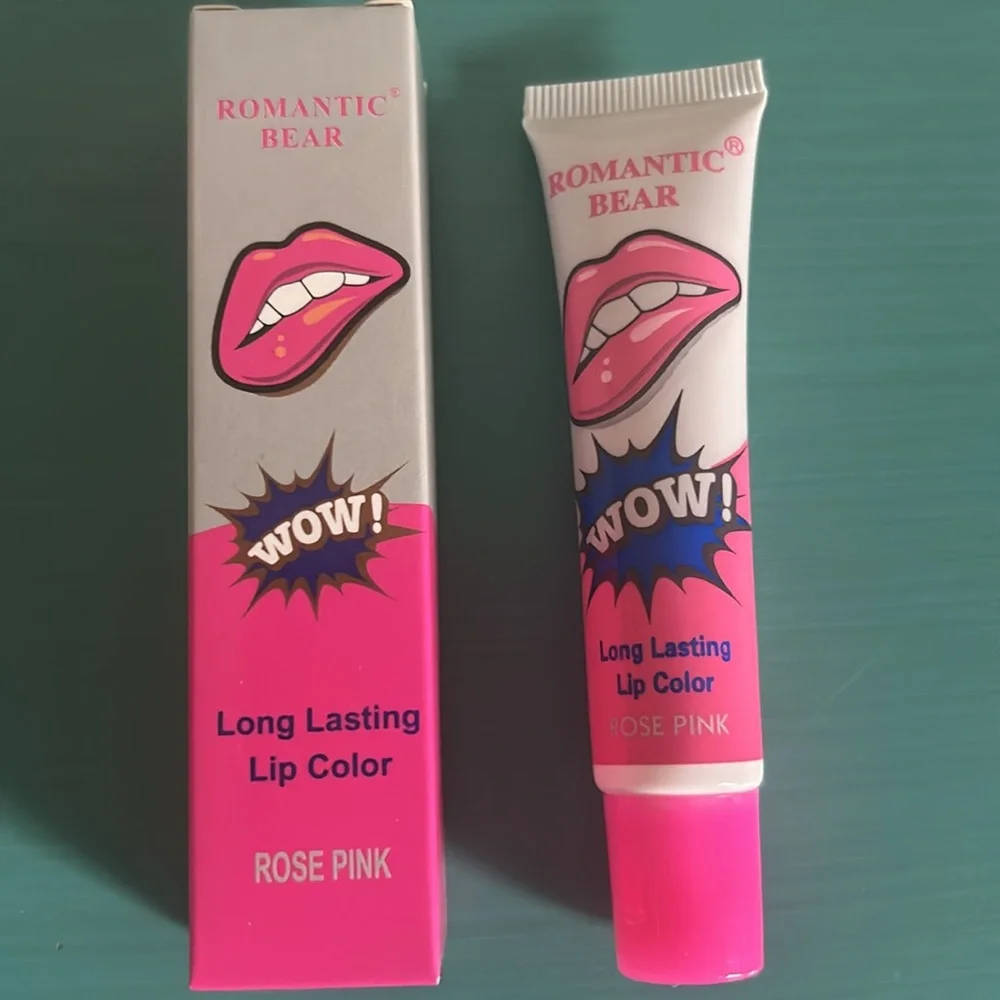 New in Box 4 Piece Assorted Multi-Color Long Lasting Peel Off Lip Stain Set